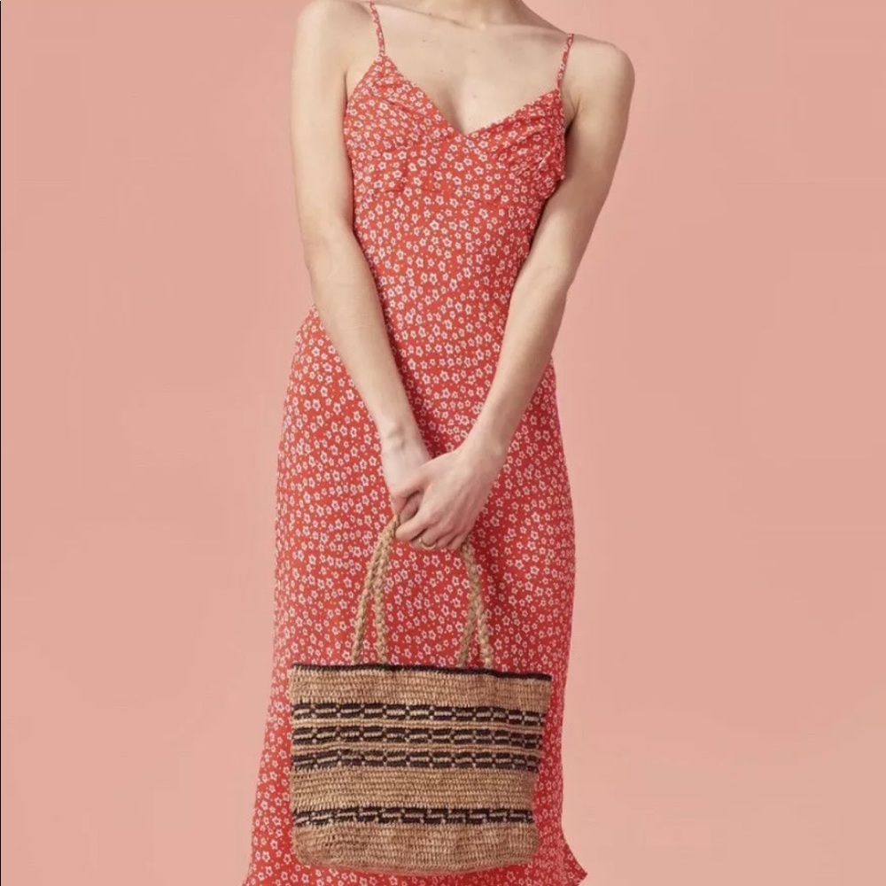 Rouje Red Star/Floral Pattern Gigi Slip Dress